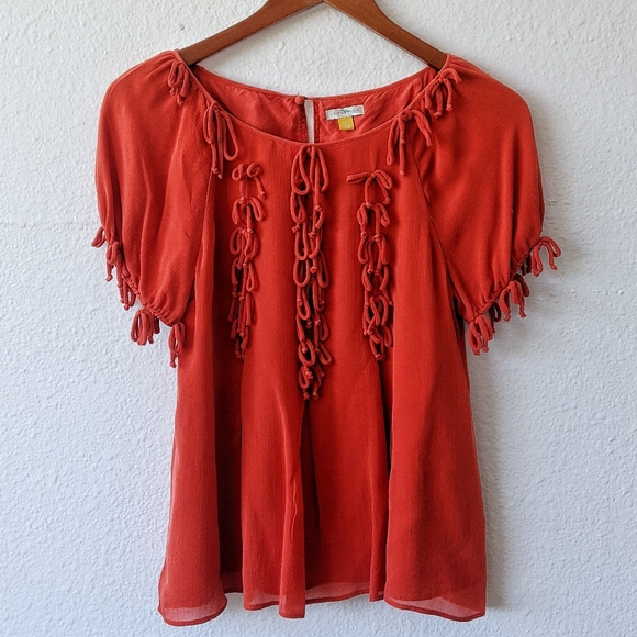Anthropologie Tops - Anthropologie Bow Bounty Blouse
